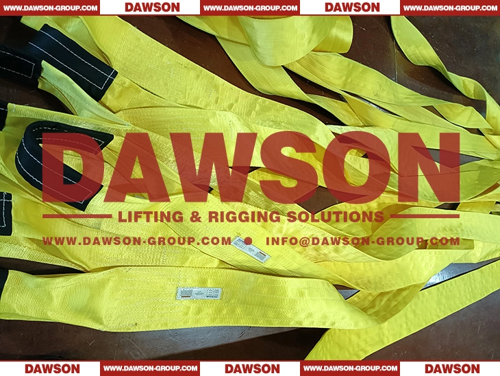 1 Inch x 3 Layers x 4,650 LBS Class 7 Three Ply Eye & Eye Web Sling (ASME B30.9 WSTDA-WS-1) - Dawson Group Ltd. 1 Inch x 3 Layers x 4,650 LBS Class 7 Three Ply Eye & Eye Web Sling (ASME B30.9 WSTDA-WS-1) - Dawson Group Ltd.
