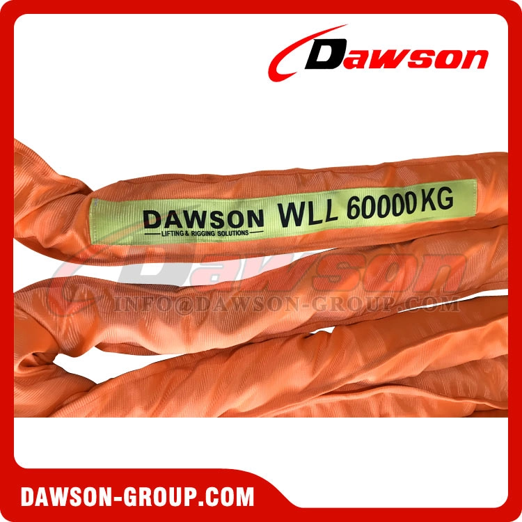WLL 60T 3.5m Polyester Round Slings 60000KG Lifting Slings - Dawson Group Ltd. - China Manufacturer, Supplier