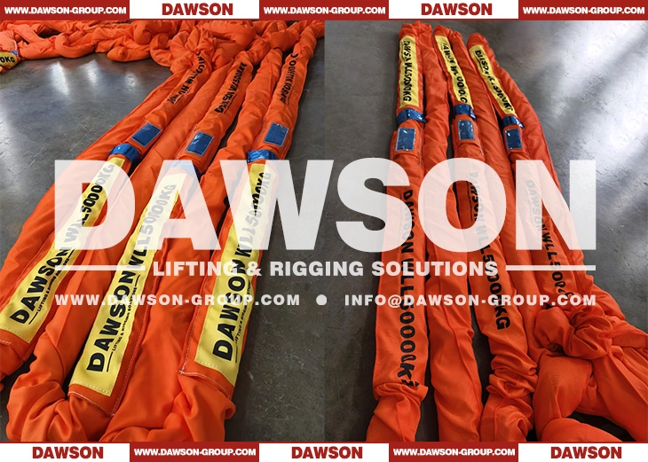 WLL 50T 8m Polyester Round Sling 50000KG Lifting Sling - Dawson Group Ltd. - China Manufacturer, Supplier
