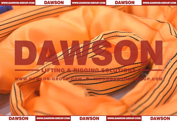 WLL 10T 4m Polyester Round Sling 10000KG Lifting Sling - Dawson Group Ltd. - China Manufacturer, Supplier, Factory