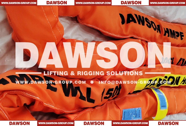 WLL 130T Ultra-high Molecular Weight Polyethylene Synthetic Fibre Lifting Slings - Dawson Group Ltd. - China Manufacturer, Supplier