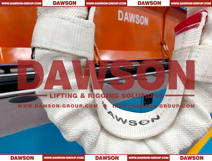 6 Inch (150MM) DAWSON &times; TYSONNEEMA HMPE UHMWPE Synthetic Fiber Corner Protector with 2 Velcro Straps for Round Sling and Webbing Lifting Sling- Dawson Group Ltd.