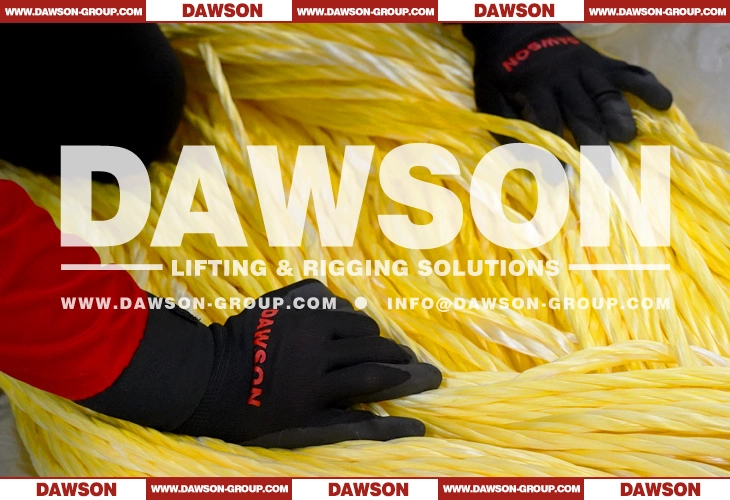 WLL 30T HMPE UHMWPE Synthetic Fiber Heavy Duty Round Lifting Slings, Ultra-high Molecular Weight Polyethylene Endless Round Slings- Dawson Group Ltd.