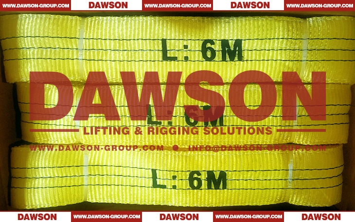 WLL 3 Ton 6M Polyester Webbing Slings - Dawson Group Ltd. - China Manufacturer