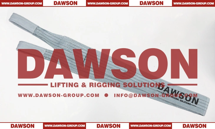 WLL 4 Ton 8m Polyester Flat Webbing Slings- Dawson Group Ltd.