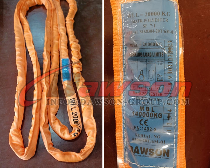 WLL 20T 1m Polyester Round Slings - Dawson Group Ltd. - China Manufacturer, Supplier, Factory