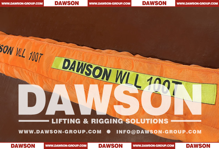 WLL 100T 2.5m Polyester Round Sling 100000KG Lifting Sling - Dawson Group Ltd. - China Manufacturer, Supplier