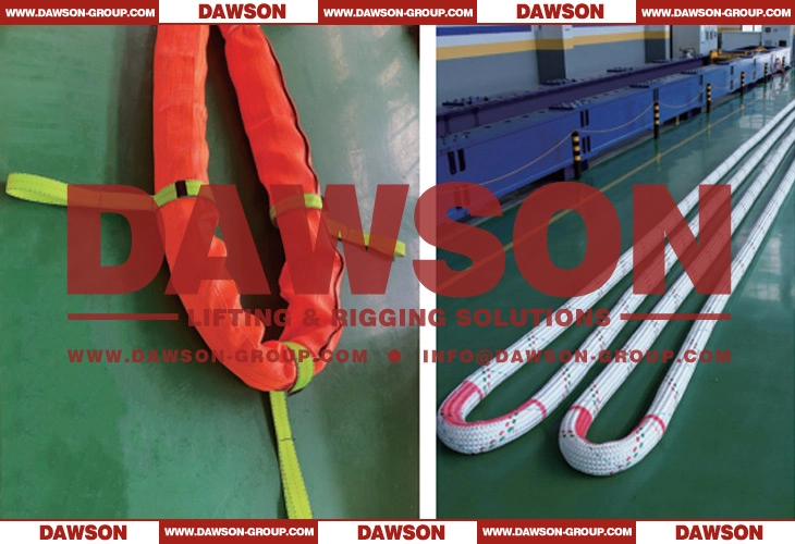 DAWSON &times; TYSONNEEMA 114MM HMPE UHMWPE Synthetic Fiber Heavy Fibre Rope Round Sling for Lifting- Dawson Group Ltd. - China Manufacturer, Supplier.
