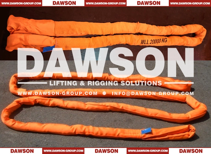 WLL 20 TON 20000KG Eye & Eye Round Lifting Slings - Dawson Group Ltd. - China Manufacturer, Supplier, Factory (2)