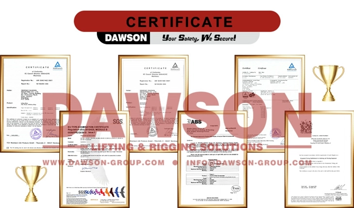 DAWSON Certificate-China Manufacturer, Supplier, Factory