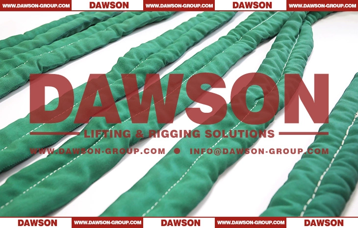 WLL 5T DAWSON &times; TYSONNEEMA TWIN-ROUTE High-performance Synthetic Round slings Heavy Lifting Slings EN1492-2 - Dawson Group Ltd. - China Manufacturer