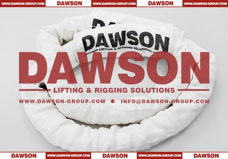 WLL 300T DAWSON &times; TYSONNEEMA Ultra-high Molecular Weight Polyethylene Synthetic Fiber Endless Round Lifting Slings with HMPE UHMWPE Sling Protection - Dawson Group Ltd. - China Manufacturer