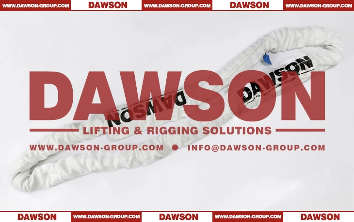 WLL 800T DAWSON &times; TYSONNEEMA Ultra-high Molecular Weight Polyethylene Synthetic Fiber Endless Round Lifting Slings with HMPE UHMWPE Sling Protection- Dawson Group Ltd. - China Manufacturer, Supplier, Factory