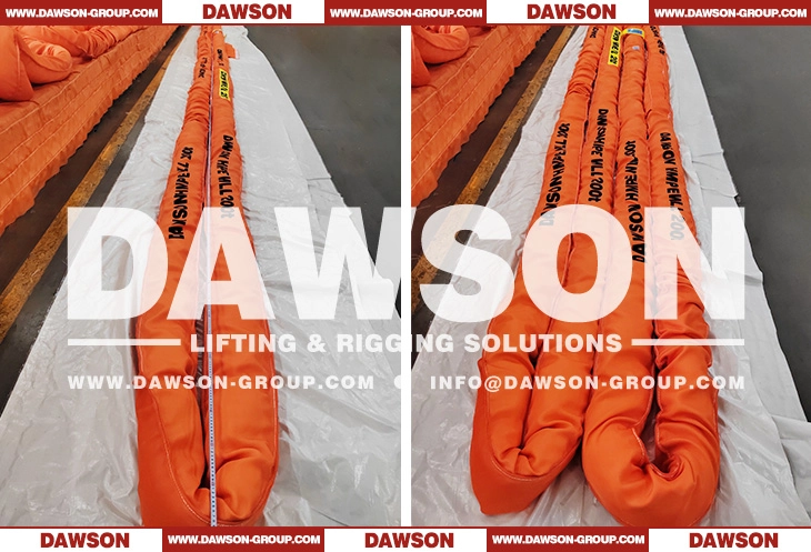 DAWSON & TYSONNEEMA WLL 20T HMPE UHMWPE Synthetic Fiber Heavy Duty Round Lifting Sling, Ultra-high Molecular Weight Polyethylene Endless Round Sling - Dawson Group Ltd. - China Manufacturer