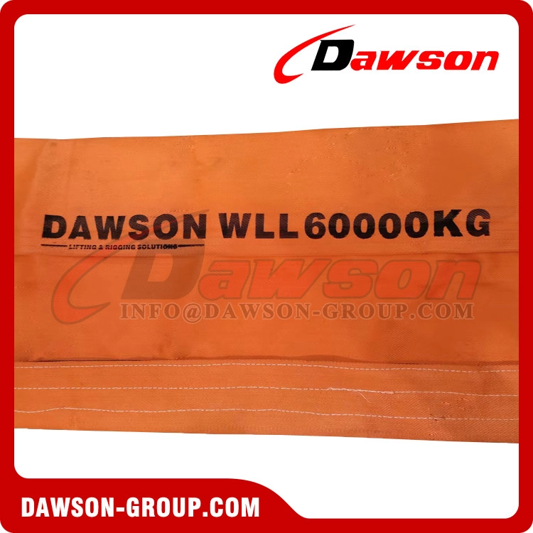 WLL 60 Ton 5m Heavy Duty Polyester Eye Webbing Sling | CE EN 1492-1 Certified