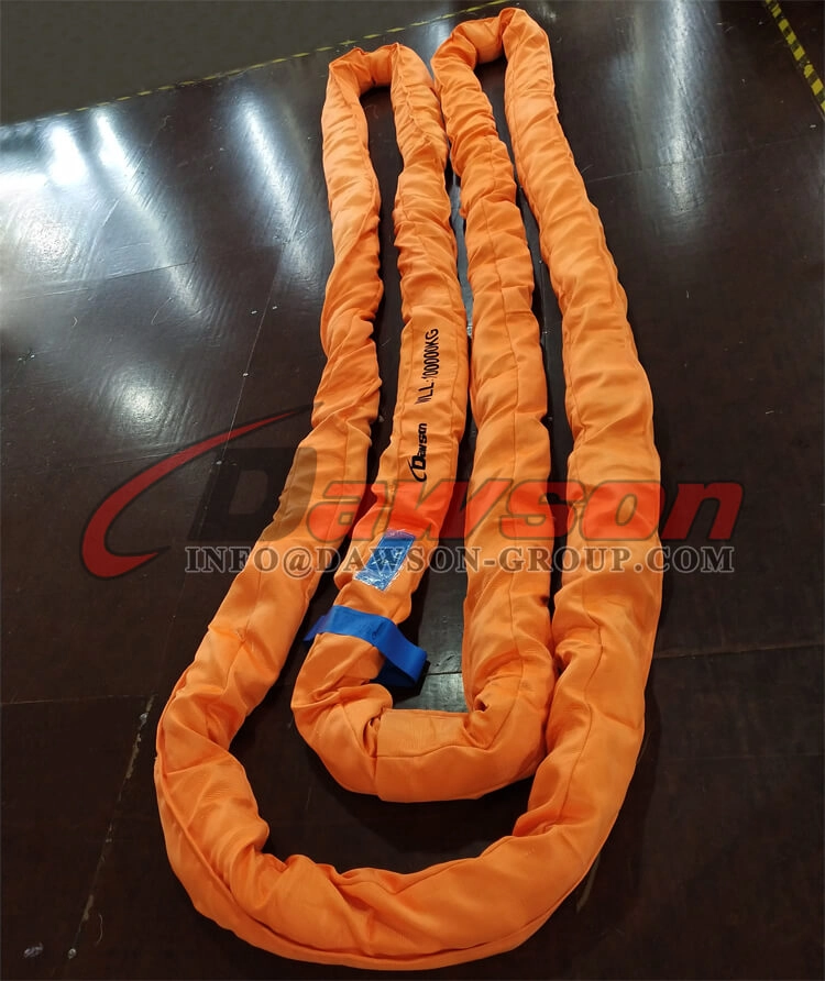 WLL 100T 3.5m Polyester Round Sling 100000KG Lifting Sling - Dawson Group Ltd. - China Manufacturer, Supplier, Factory