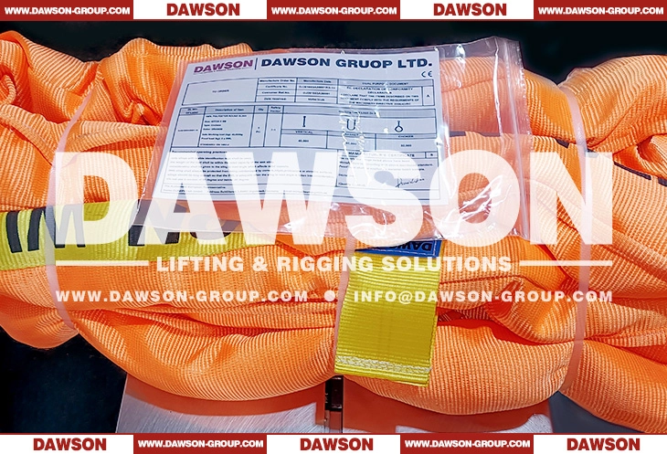WLL 40T 5m Polyester Round Slings 40000KG Lifting Slings - Dawson Group Ltd.