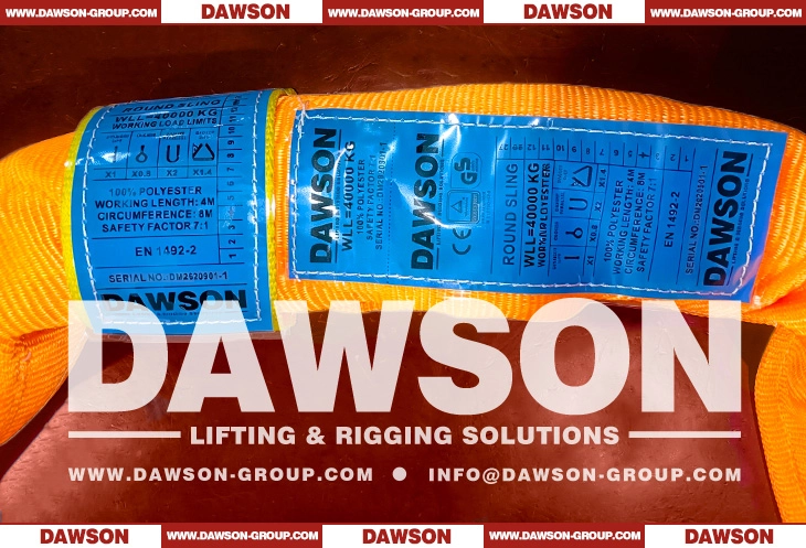 WLL 40T 8m Polyester Round Sling - Dawson Group Ltd. - China Manufacturer, Supplier