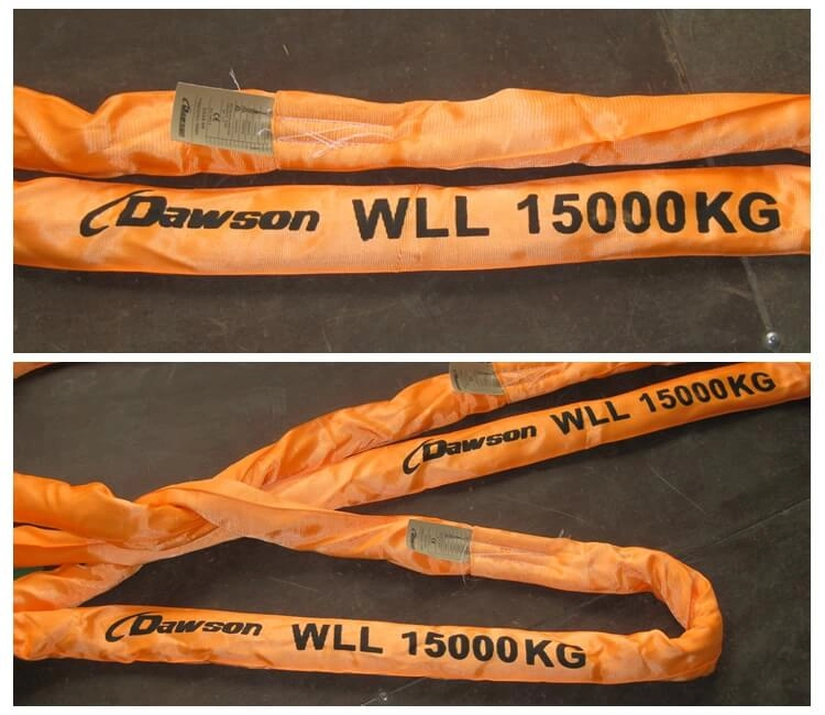WLL 15T Polyester Round Slings 15000KG Lifting Slings - Dawson Group Ltd. - China Manufacturer, Supplier