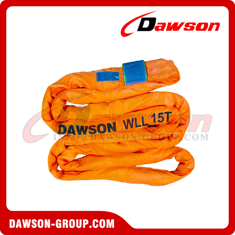 WLL 15 Ton x 2m Crane Lifting Polyester Round Sling to AS 4497 | Industrial Grade Lifting Sling