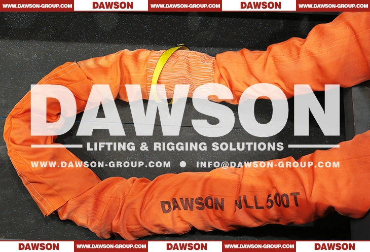 WLL 500T 6M Polyester Round Sling - Dawson Group Ltd.
