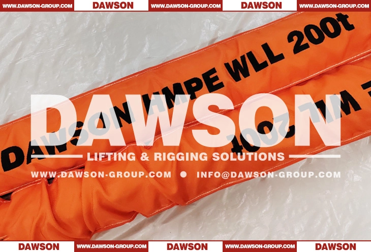 DAWSON & TYSONNEEMA WLL 20T HMPE UHMWPE Synthetic Fiber Heavy Duty Round Lifting Slings, Ultra-high Molecular Weight Polyethylene Endless Round Slings- Dawson Group Ltd. - China Manufacturer