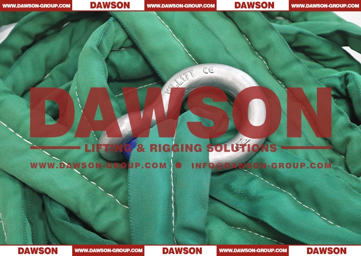 WLL 800T DAWSON &times; TYSONNEEMA TWIN-ROUTE High-performance Synthetic Round Lifting Slings ASME ANSI B30.9 - Dawson Group Ltd. - China Manufacturer