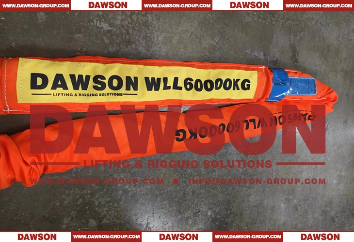WLL 60T Polyester Round Slings 60000KG Lifting Slings - Dawson Group Ltd. - China Manufacturer