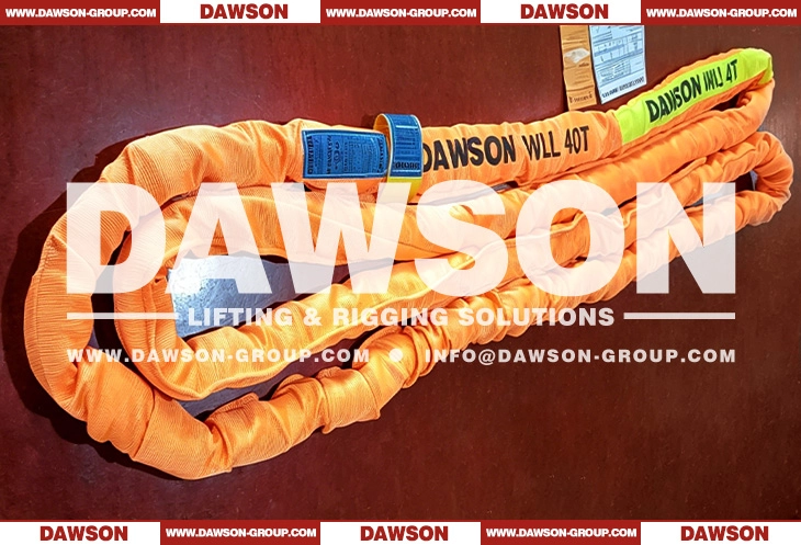 WLL 40T 3m Polyester Round Sling - Dawson Group Ltd. - China Manufacturer