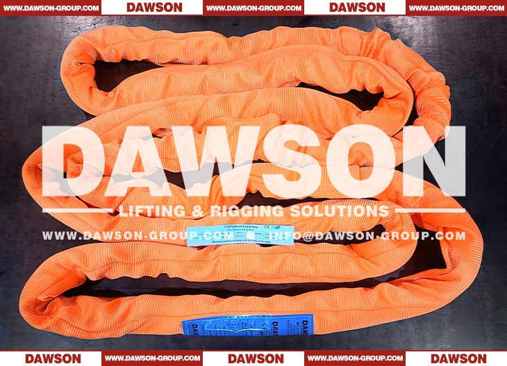 WLL 20T 4.5m Polyester Round Slings 20000KG Lifting Slings - Dawson Group Ltd.