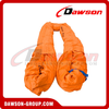 WLL 1-1000T Industrial Grade Eye & Eye Round Lifting Slings EN1492-2 