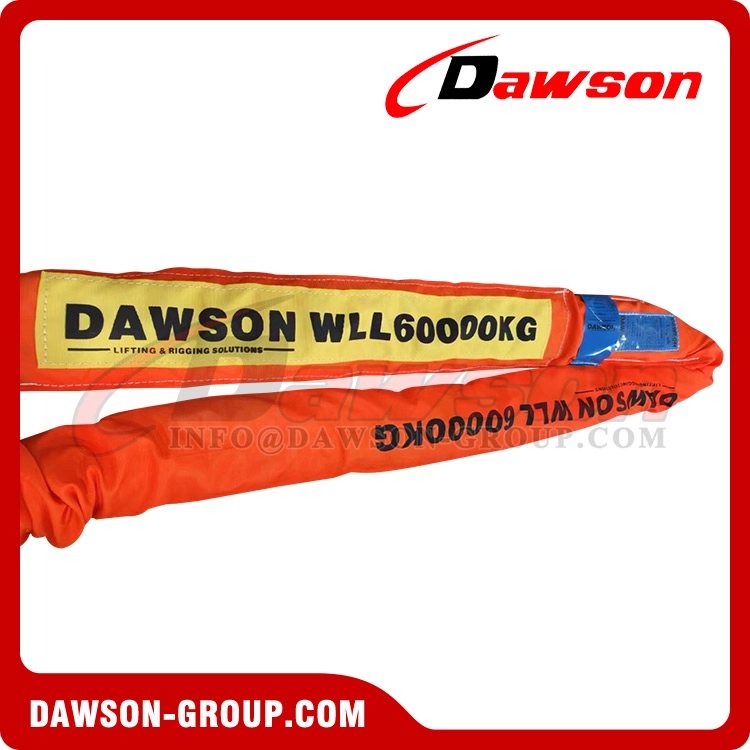 WLL 60 Ton x 2.5m 60000kg Capacity Polyester Round Sling to AS 4497 | Round Lifting Sling