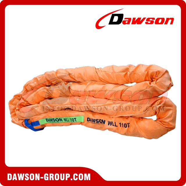 WLL 110 Ton x 4m Load-Bearing Polyester Round Sling to AS 4497 | Custom Rigging Solutions Belt