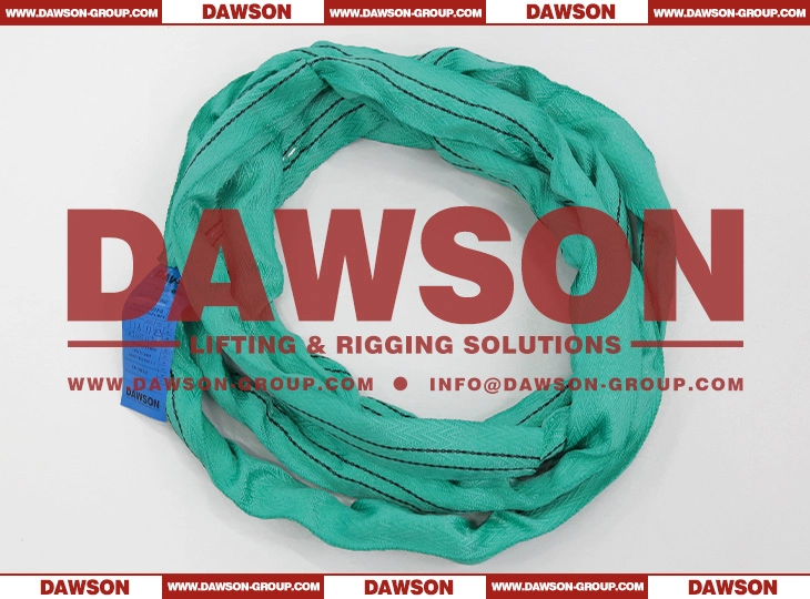 WLL 2T Fishbone Pattern Woven Round Sling Sleeve DAWSON EN1492-2 Polyester Round Sling Sleeve- Dawson Group Ltd.- China Manufacturer