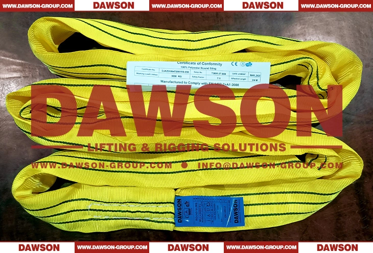 WLL 3T 2.5m Polyester Round Sling 3000KG Lifting Sling - Dawson Group Ltd.