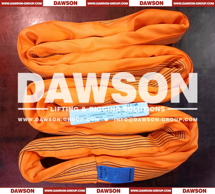 WLL 10T 1m Polyester Round Sling 10000KG Lifting Sling - Dawson Group Ltd.
