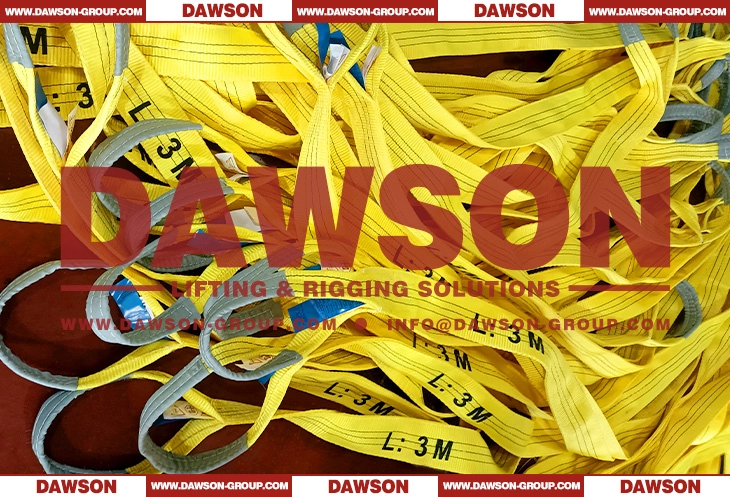 WLL 3 Ton 3M Polyester Webbing Slings- Dawson Group Ltd.