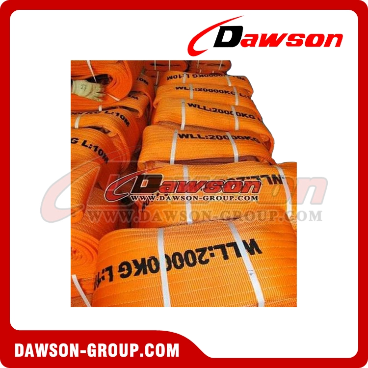 WLL 20 Ton CE EN 1492-1 Certified Eye Type Lifting Belt | Industrial Rigging