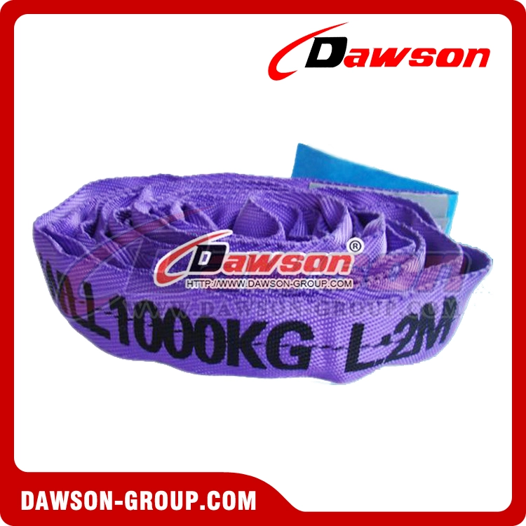 WLL 1T Polyester Round Slings 1000KG Lifting Slings - Dawson Group Ltd. - China Manufacturer, Supplier