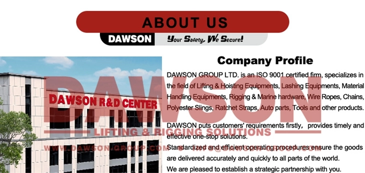 About DAWSON Polyester Round Slings Group- China Manufacturer, Supplier, Factory