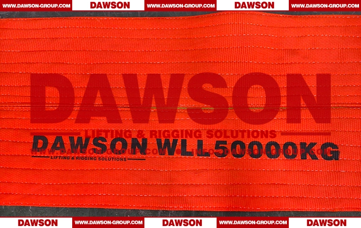WLL 50 Ton 4m Polyester Heavy Duty Webbing Sling Lifting Sling- Dawson Group Ltd. - China Manufacturer, Supplier