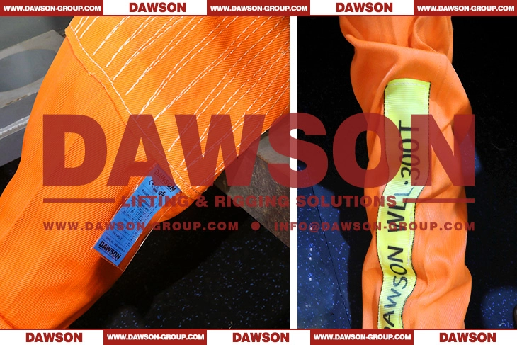 WLL 300T 14M Polyester Round Slings 300000KG Lifting Slings - Dawson Group Ltd. - China Manufacturer