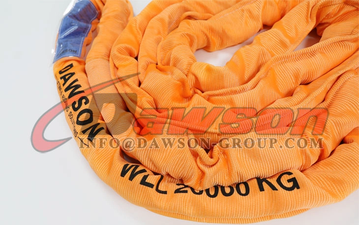 WLL 20T 6m Polyester Round Sling 20000KG Lifting Sling - Dawson Group Ltd. - China Manufacturer