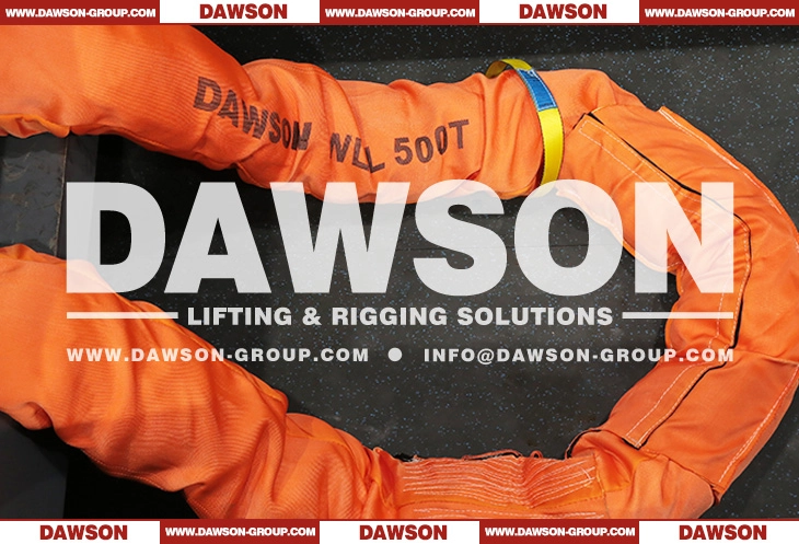 WLL 500T 4.5M Polyester Round Sling 500000KG Lifting Sling - Dawson Group Ltd. - China Manufacturer, Supplier