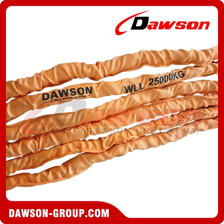 WLL 25 Ton Port Loading Polyester Round Sling to AS 4497 | Synthetic Fibre Lifting Slings