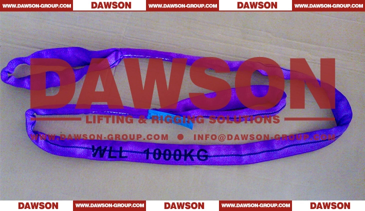 WLL 1 TON 1000KG Eye & Eye Round Lifting Slings - Dawson Group Ltd. - China Manufacturer, Supplier, Factory