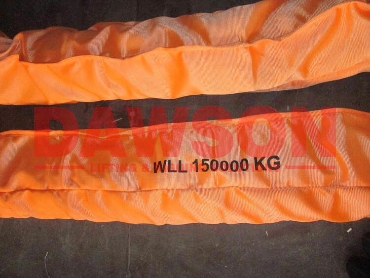 WLL 150T 2.5m Polyester Round Slings 150000KG Lifting Slings - Dawson Group Ltd. - China Manufacturer
