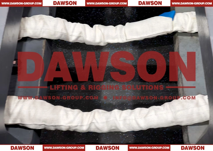 WLL 800T TYSONNEEMA Ultra-high Molecular Weight Polyethylene Synthetic Fiber Endless Round Lifting Slings with HMPE UHMWPE Sling Protection- Dawson Group Ltd. - China Manufacturer, Supplier