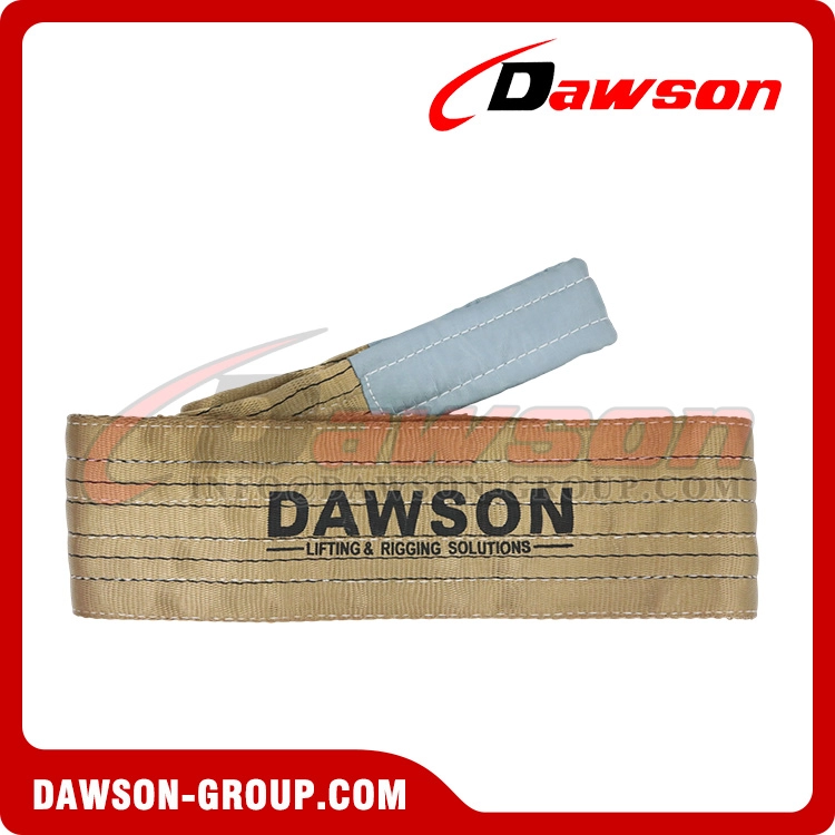 WLL 6 Ton x 4m High-Strength Polyester Soft Webbing Sling to AS 1353 | Flat Eyes High-Temperature Resistant Belt