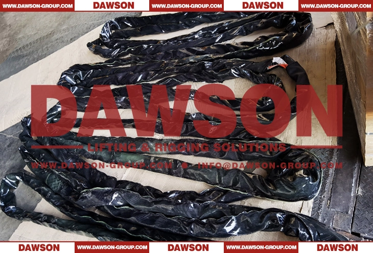 TYSONNEEMA WLL 300Ton Round Slings with Polyurethane (PU) Cover Protection - Dawson Group Ltd.
